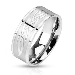 RING RING FOR MEN WOMEN TEEN 316L STEEL & NEW LUXURY TRIBAL ENGRAVING 2450