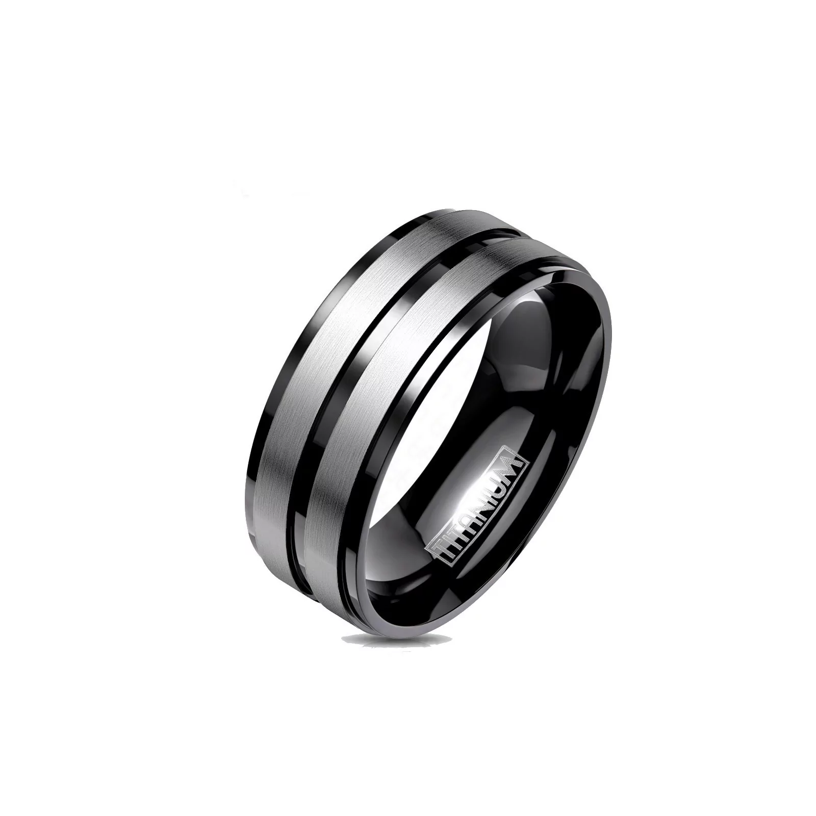 Anillo negro de titanio hipoalergénico anillo de titanio  Etsy España
