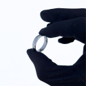 Anillo anillo Alianza Hombre de boda Mujer de acero tradicional 6mm POV