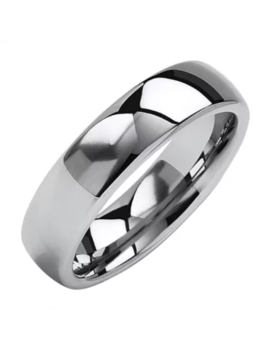 Traditional wedding band ring woman man tungsten 6mm