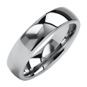 Traditionelle Hochzeits-Allianz-Ring-weibliche Wolfram-Mann 6mm