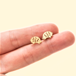 Niglo Zigeuner-Igel-Ohrringe Frau Mädchen Gold Stahl Feingold