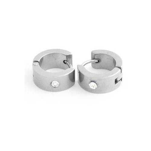 Pair earring jewelry for men woman steel 1 cheap cz zircon