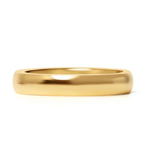 ANILLO ANILLO ALIANZA DE COMPROMISO DE BODAS PARA HOMBRES ADOLESCENTES MUJERES CHAPADO EN ORO DE 18 QUILATES NUEVO 4mm