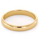 Anillo anillo alianza hombre mujer mujer oro oro oro oro fino oro 4mm plano