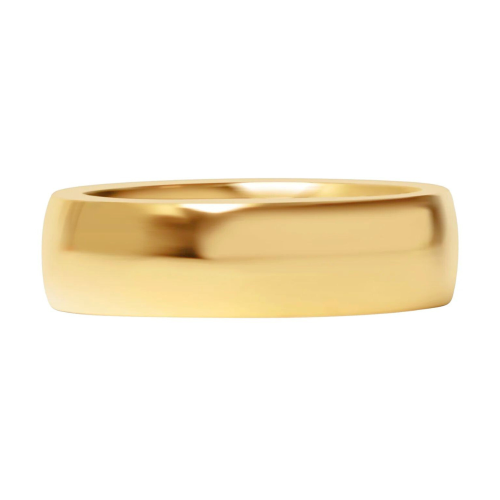 Ring wedding ring man woman gold gold gold ring 6mm on the plate