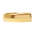 Ring wedding ring man woman gold gold gold ring 6mm on the plate