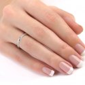 Ring ring alliance classic wedding woman steel mirror 4mm woman