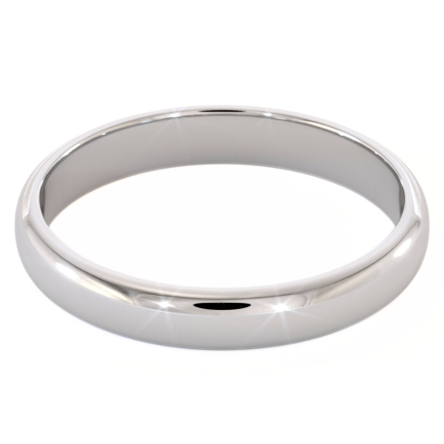 Ring Ehering klassisch Frau Mann Stahlspiegel 4mm flach