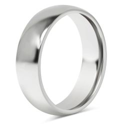 Ring Ehering Ehering Mann Frau traditionell Stahl 6mm Nahaufnahme