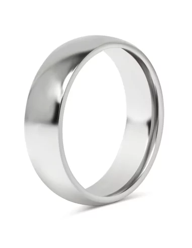 Bague anneau alliance de mariage homme femme acier traditionnelle 6mm de près
