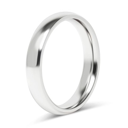 Ring ring alliance classic wedding woman man steel mirror 4mm main image
