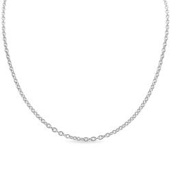 Fine Forçat Mesh Steel Frau für Anhänger - Länge 45 cm und 1mm Breite