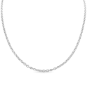 Belle forçat donna in acciaio per maglia per pendente - lunghezza 45 cm e larghezza da 1 mm