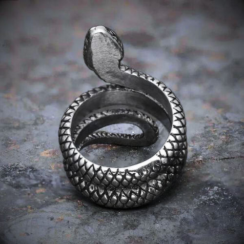 Snake ring woman man: original design that will attract eyes