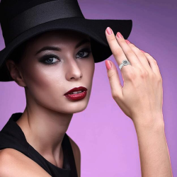 Bague anneau femme acier arbre de vie serti faux diamants zirconium