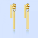 Pendientes de pares Dos bares Colgantes de acero color azul fondo azul
