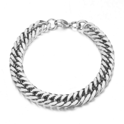 Pulsera de acero inoxidable de hombre 21cm 9mm