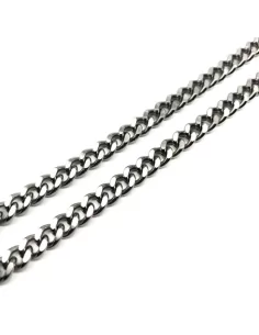 Conjunto de pulsera de cadena para hombre de acero inoxidable con malla  cubana bling 8 mm