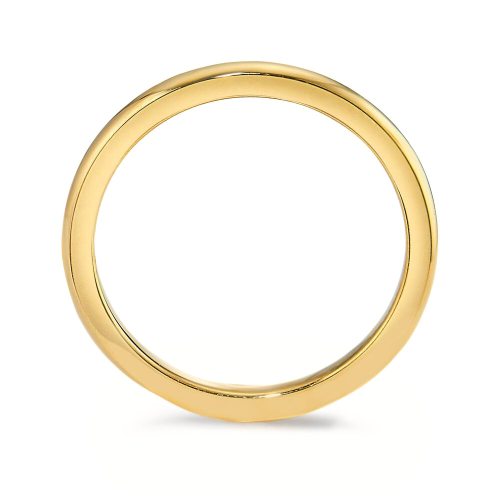 Ehering für Männer und Frauen, goldener Stahl, Feingold, 2 mm