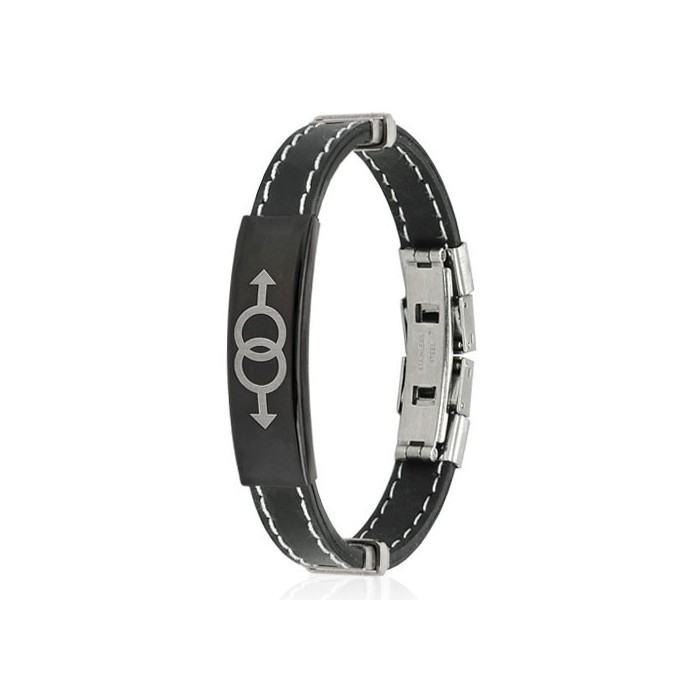 Magnifique bracelet ACIER et carbone pour HOMME neuf
