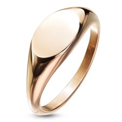 Anello Cavaliere Femmina Acciaio Rame Color Colour Vassoio ovale possibile