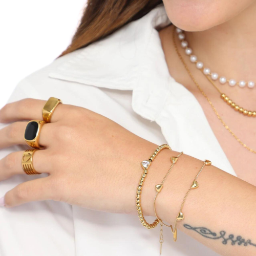 Oro placcato 18 carati Donna nera