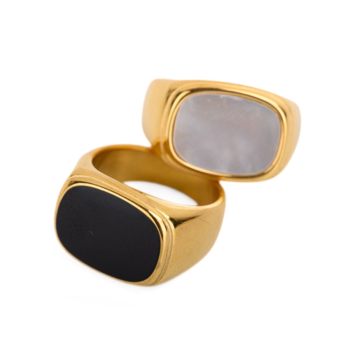 Women's gold-plated steel horse with fine mother-of-pearl or black gold to choose to burn