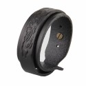 Bracelet cuir de force homme tribal biker ceinture ajustable