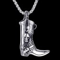 Pendentif santiag botte de cowboy homme style biker