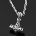 Pendentif en argent style Mjolnir