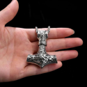 Colgante de plata Mjolnir del martillo de Thor