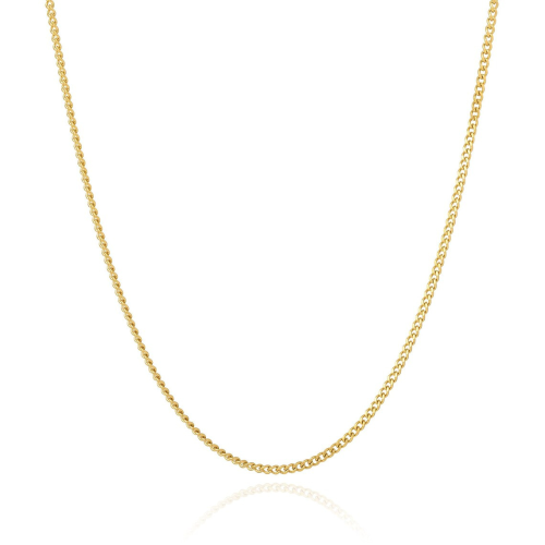 catena di maglia cubina in oro 2mm
