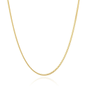 catena di maglia cubina in oro 2mm