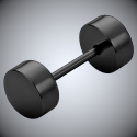 Pair Earrings Men's Nails Teen Steel Black Round Screw Flash 5mm