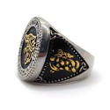 Wikinger Ring - keltischer Rune Wolf