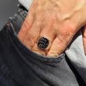 Men's Ring Seal of the Prophet Muhammad in Silver Steel