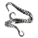 Moderne und breite Edelstahlringe in Form von Krakenkrake Tentacles Kraken Krake
