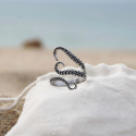 Ring in Form of Tentacules Anneau Pieuvre Kraken Octopus Woman Man in Stainless Steel Sea