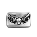 Anello Capo di morte Angelo Ali Cavaliere Motociclista in acciaio inox