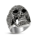 Anillo Cabeza Muerto Caballo Hombre Acero Inoxidable Bicicleta Motard