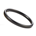Half Ring Jonc 2mm Man Man In Black Stainless Steel
