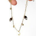 Cheville Chain Main Fatma Hamsa Frauen Armband in Edelstahl Gold Fein