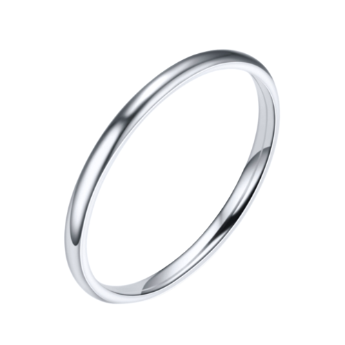Alliance Fine 2mm Wedding Female Male Stainless Steel Wedding Ring