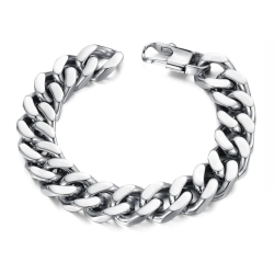 Cuban Men's Stainless Steel Bracelet 12mm