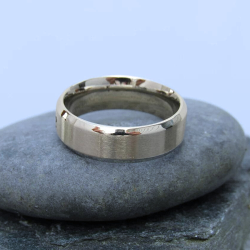 Ring Ring Ring Ring Men Stainless Steel Mat Brossé 8mm