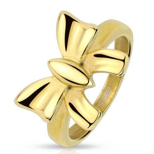 ANELLO DONNA ANELLO NASTRO PLACCATO ORO PAPILLON CHIC FEMMINILE