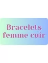 Bracelets femme cuir