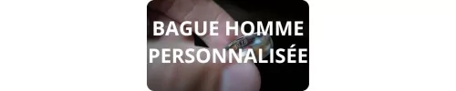 Bague homme personnalisée - Bagues homme gravure - HommeBijoux