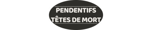 Pendentif homme tête de mort